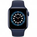 Apple Watch 6, GPS, Blue Aluminium Case 40mm, Deep Navy Spor (μικρογραφία)