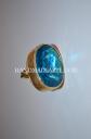 Ιόλιθος σε γαλάζιο επιχρυσωμένο δαχτυλίδι κωδ Dr0159 Αθήνα νομού Αττικής - Αθηνών, Αττική Κοσμήματα - Ορολόγια Πωλούνται (μικρογραφία 2)