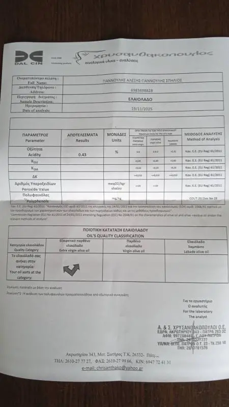 Εξαιρετικό παρθένο! 10/11/2025 συγκομιδή! Υψόμετρο 380 Δυτικ - Εξαιρετικό παρθένο! 10/11/2025 συγκομιδή! Υψόμετρο 380 Δυτικ - Καλαβρυτα Τρόφιμα - Ποτά Πωλούνται Ν. Αχαϊας, Πελοπόννησος αγγελία 206050 FreeList.gr (φωτογραφία 1) Εξαιρετικό παρθένο! 10/11/2025 συγκομιδή! Υψόμετρο 380 Δυτικ Εξαιρετικό παρθένο! 10/11/2025 συγκομιδή! Υψόμετρο 380 Δυτικ - αγγελίες για Τρόφιμα - Ποτά σε Καλαβρυτα - Πωλούνται στο Νομό Αχαϊας, Πελοπόννησος - FreeList.gr aggelia 206050 (φωτογραφία 1)