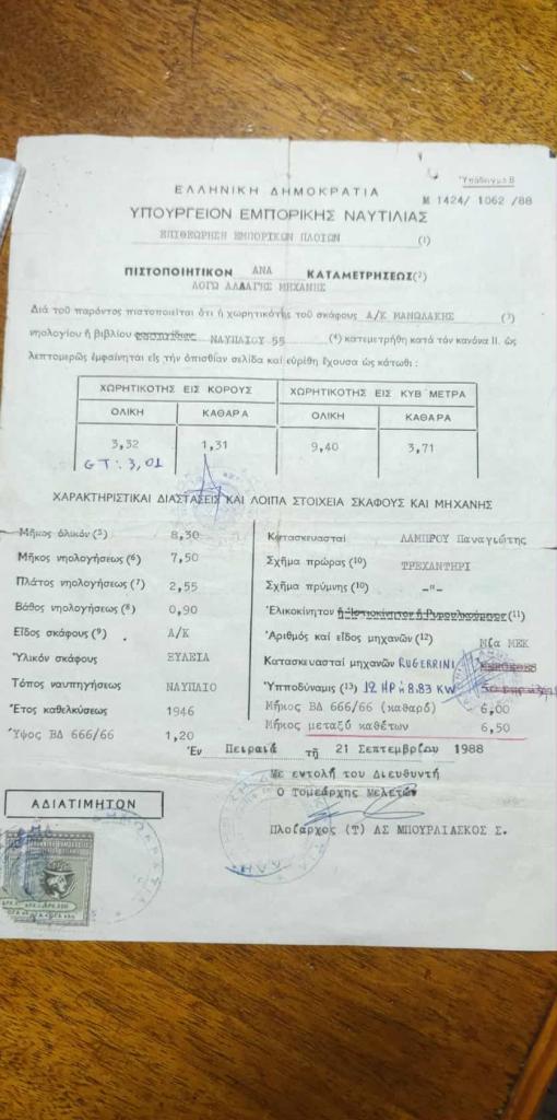 ΠΩΛΕΙΤΑΙ Άδεια Επαγγελματικού Αλιευτικού 3,1 GT - αγγελίες για Επιχειρήσεις - Εξοπλισμός σε Τολο - Πωλούνται στο Νομό Αργολίδος, Πελοπόννησος - FreeList.gr aggelia 305103 (φωτογραφία 1) ΠΩΛΕΙΤΑΙ Άδεια Επαγγελματικού Αλιευτικού 3,1 GT - Τολο Επιχειρήσεις - Εξοπλισμός | αγγελία 305103 FreeList.gr (φωτογραφία 1)