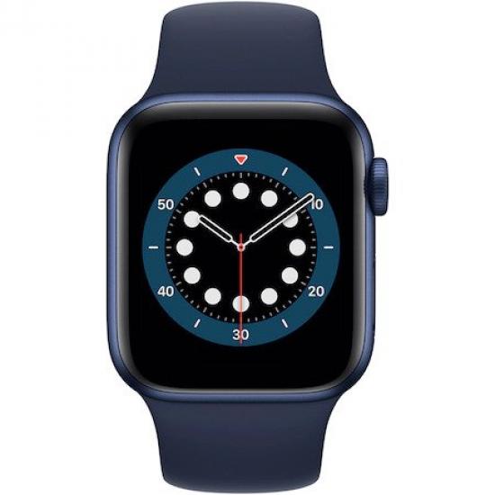 Apple Watch 6, GPS, Blue Aluminium Case 40mm, Deep Navy Spor Σέρρες νομού Σερρών, Μακεδονία Κοσμήματα - Ορολόγια Πωλούνται (φωτογραφία 1)