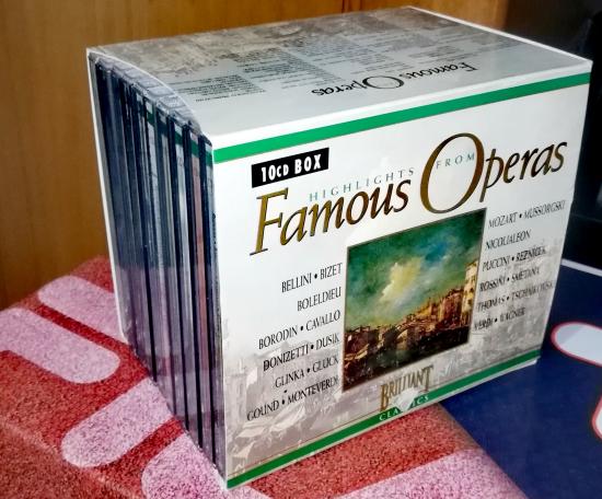 Famous Opera 10Cd Box Θεσσαλονίκη νομού Θεσσαλονίκης, Μακεδονία Μουσική - CD - Δίσκοι Πωλούνται (φωτογραφία 1)