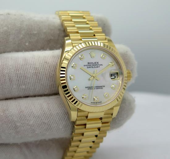 Rolex Replica Datejust 31mm yellow gold Πάτρα νομού Αχαϊας, Πελοπόννησος Κοσμήματα - Ορολόγια Πωλούνται (φωτογραφία 1)