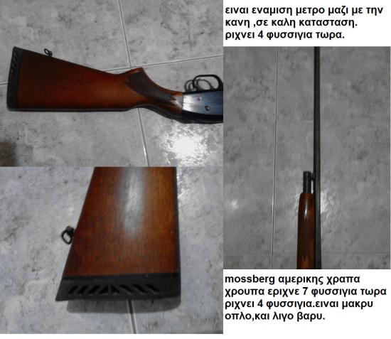 καραμπίνα μακρύκαννη χραπα χρούπα mossberg Αλεξανδρούπολη νομού Έβρου, Θράκη Τέχνη - Συλλογές - Χόμπι Πωλούνται (φωτογραφία 1)