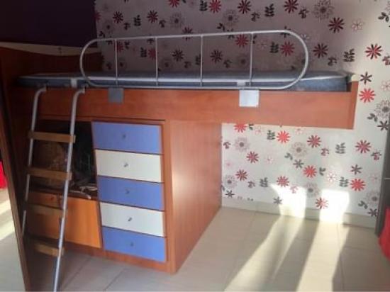 Κουκέτα με 2 κρεβάτια και αποθηκευτικούς χώρους+Στρωματα Δράμα νομού Δράμας, Μακεδονία Έπιπλα - Είδη σπιτιού / κήπου Πωλούνται (φωτογραφία 1)