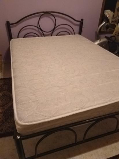 Μεταλλικό κρεβάτι με στρώμα! Ριζια νομού Έβρου, Θράκη Έπιπλα - Είδη σπιτιού / κήπου Πωλούνται (φωτογραφία 1)