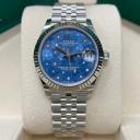 Rolex Replica Datejust 31mm Blue Floral Motif Diamond New (μικρογραφία)