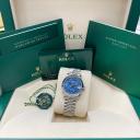 Rolex Replica Datejust 31mm Blue Floral Motif Diamond New Πάτρα νομού Αχαϊας, Πελοπόννησος Κοσμήματα - Ορολόγια Πωλούνται (μικρογραφία 3)