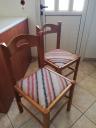 Ευκαιρία καρέκλες - ξύλο και αδιάβροχο ύφασμα Χαλκίδα νομού Ευβοίας, Στερεά Ελλάδα Έπιπλα - Είδη σπιτιού / κήπου Πωλούνται (μικρογραφία 2)