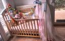 Κρεβατάκι με ρόδες για μωρό με στρωματακι (μικρογραφία)