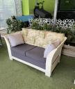Ξύλινος άσπρος καναπές με μαξιλάρια Λάρισα νομού Λαρίσης, Θεσσαλία Έπιπλα - Είδη σπιτιού / κήπου Πωλούνται (μικρογραφία 3)