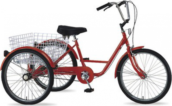 ΠΩΛΕΙΤΑΙ τρίκυκλο ποδήλατο με 5 ταχύτητες κόκκινο Clermont Καρδίτσα νομού Καρδίτσας, Θεσσαλία Άλλα οχήματα Οχήματα (φωτογραφία 1)