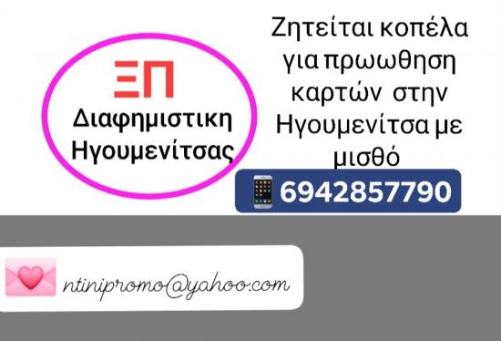 Ψάχνουμε κοπέλα για promotion καρτών Ηγουμενίτσα νομού Θεσπρωτίας, Ήπειρος Διαφήμιση - Δημόσιες σχέσεις Εργασία (φωτογραφία 1)