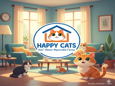 ΦΡΟΝΤΙΔΑ ΓΑΤΑΣ ΚΑΤ'ΟΙΚΟΝ ΣΤΙΣ ΣΕΡΡΕΣ-HAPPYCATS-☎️6933380601